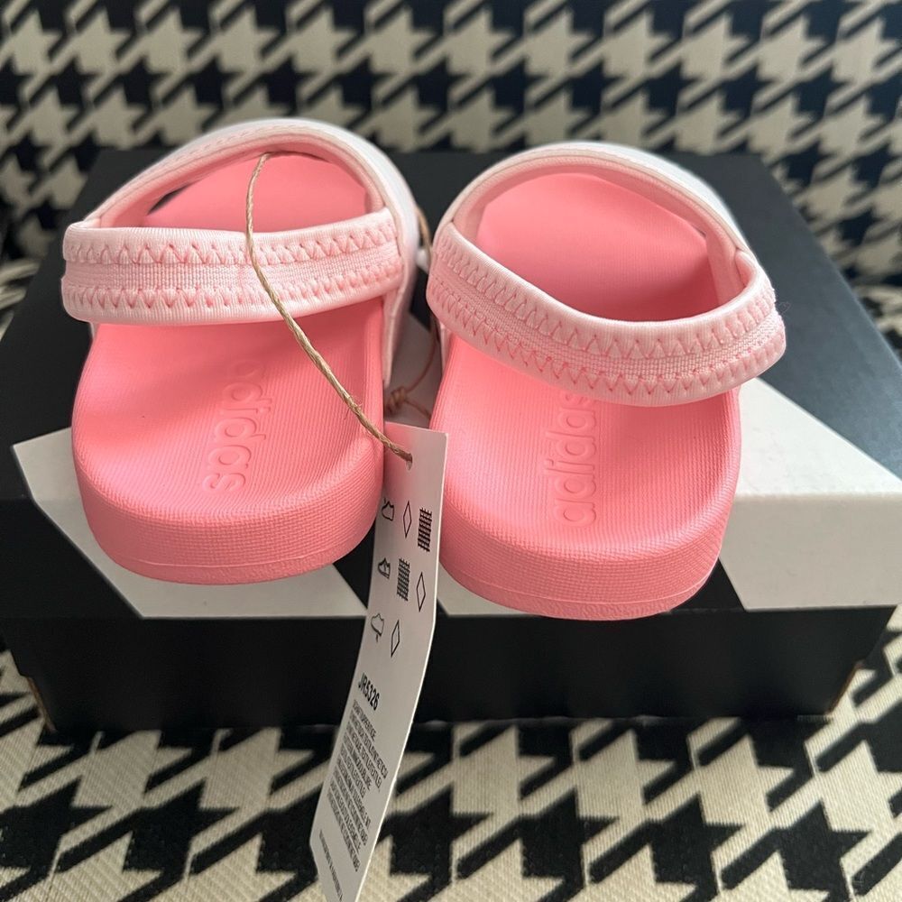 Adidas Adilette Estrap Toddler Swimming Slides- Size 5K - Picture 3 of 6